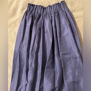 100% Silk Smocked Midi Skirt
